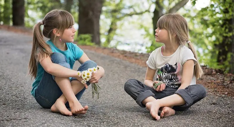 Children talking