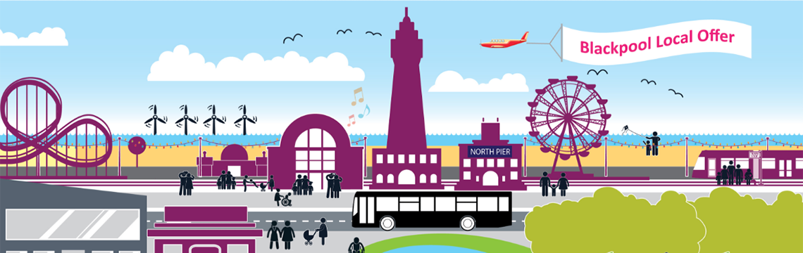 Blackpool tower and prom